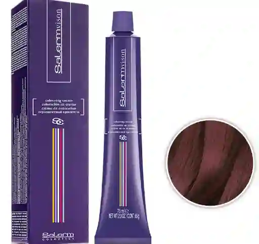 Salerm Tinte Tono 5.6 Castaño Claro Rojizo (incluye Peróxido, Guantes Y Tratamiento)