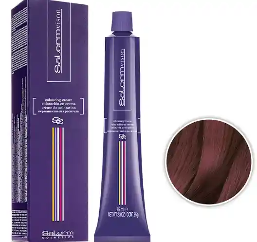 Salerm Tinte Tono 5.6 Castaño Claro Rojizo (incluye Peróxido, Guantes Y Tratamiento)