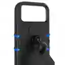 Holder Soporte Estuche Porta Celular Para Moto Retrovisor Base Metalica