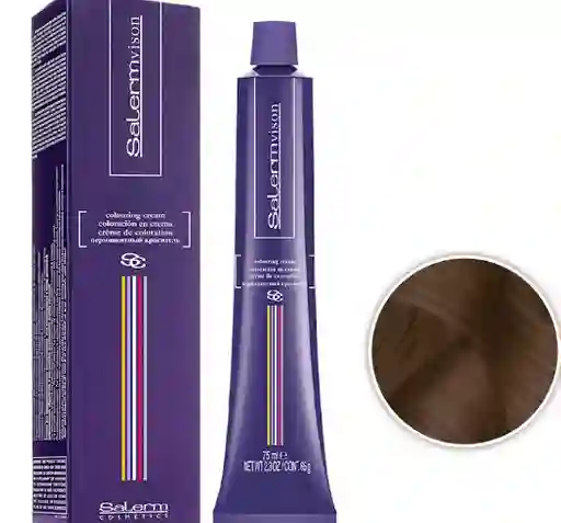 Salerm Tinte Tono 5.735 Castaño Claro Chocolate Brasil (incluye Peróxido, Guantes Y Tratamiento)