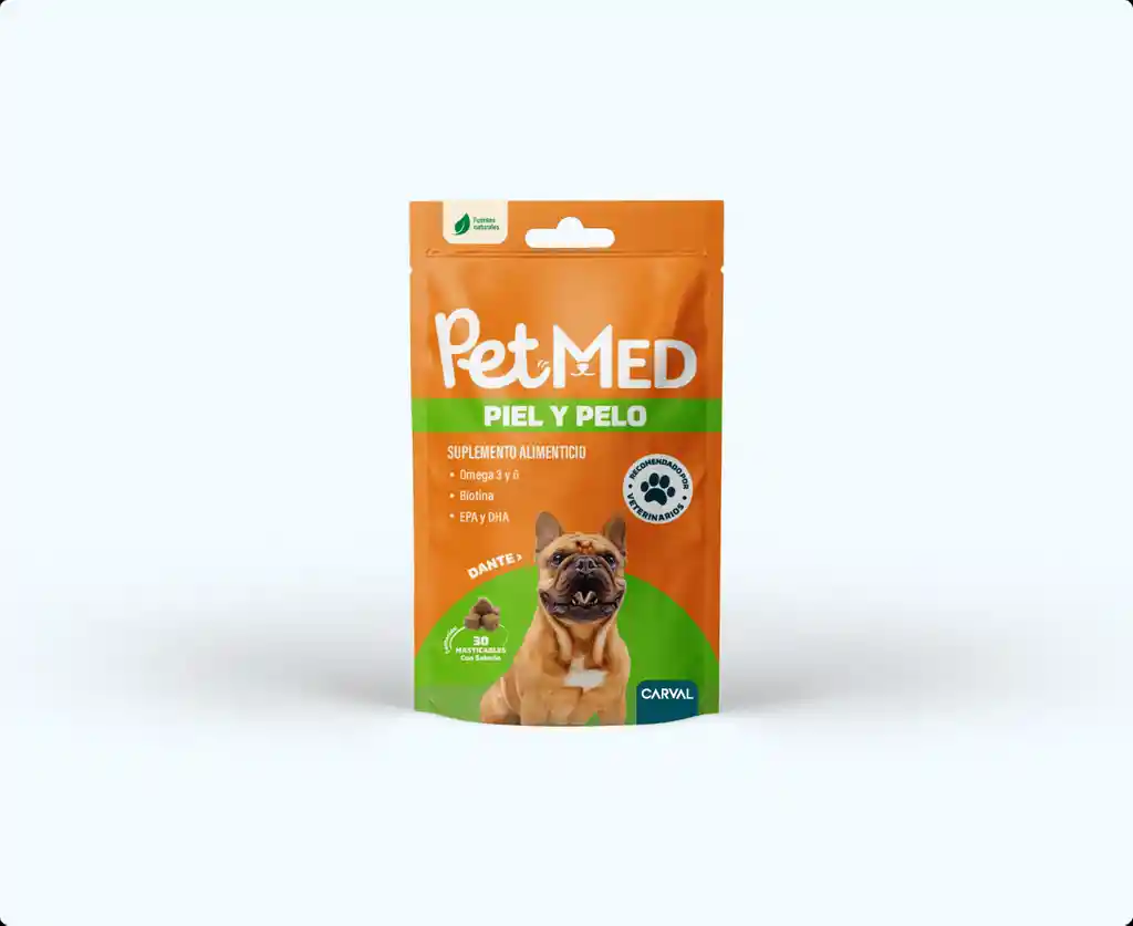 Petmed Piel Y Pelo Bolsa X 30 Unids. Masticables