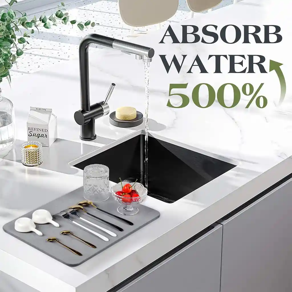 Tapete Absorbente Para Cocina 60x40 Cm Antideslizante Y Duradero