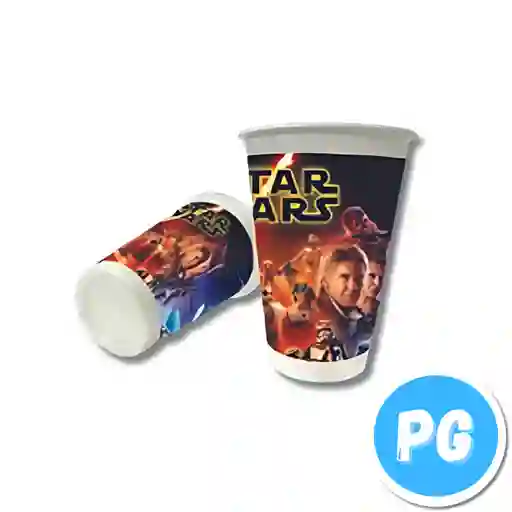 Paquete Vaso Plastico X12 Unds Star Wars