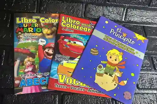 Libro Cuento O Cartilla Niño Para Colorear