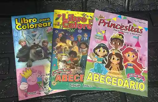 Libro Cuento O Cartilla Niña Para Colorear