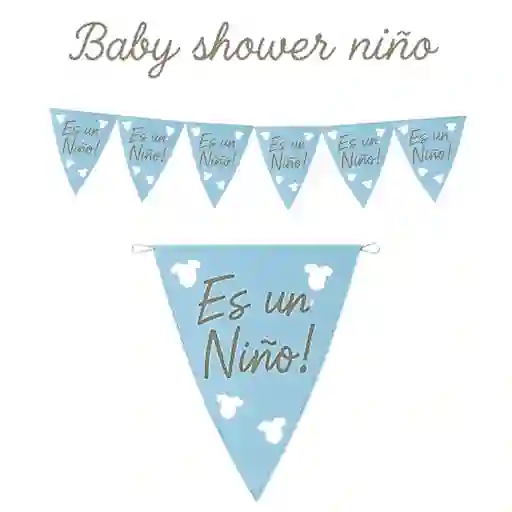 Banderín Baby Shower Leterero Baby Shower "es Un Niño"