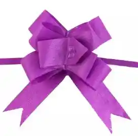 Moño Listo Metalizado Mini Morado