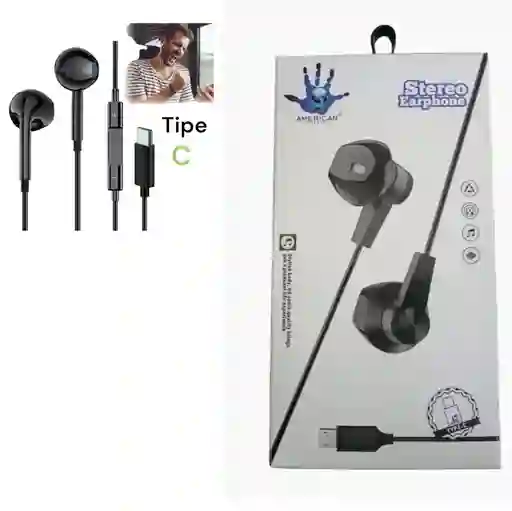 Auriculares - Audífonos Tipo C, American.