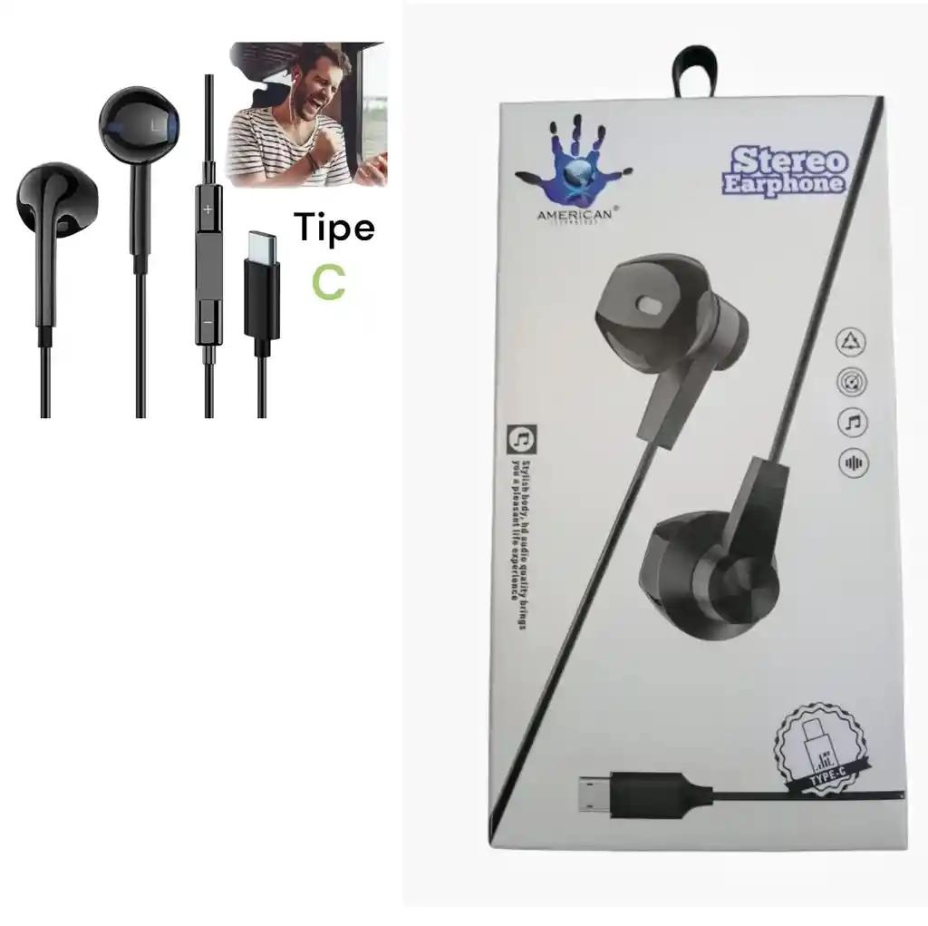 Auriculares - Audífonos Tipo C, American.