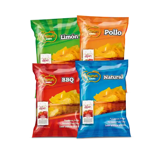 Papas Krumer Chips Surtidas X12