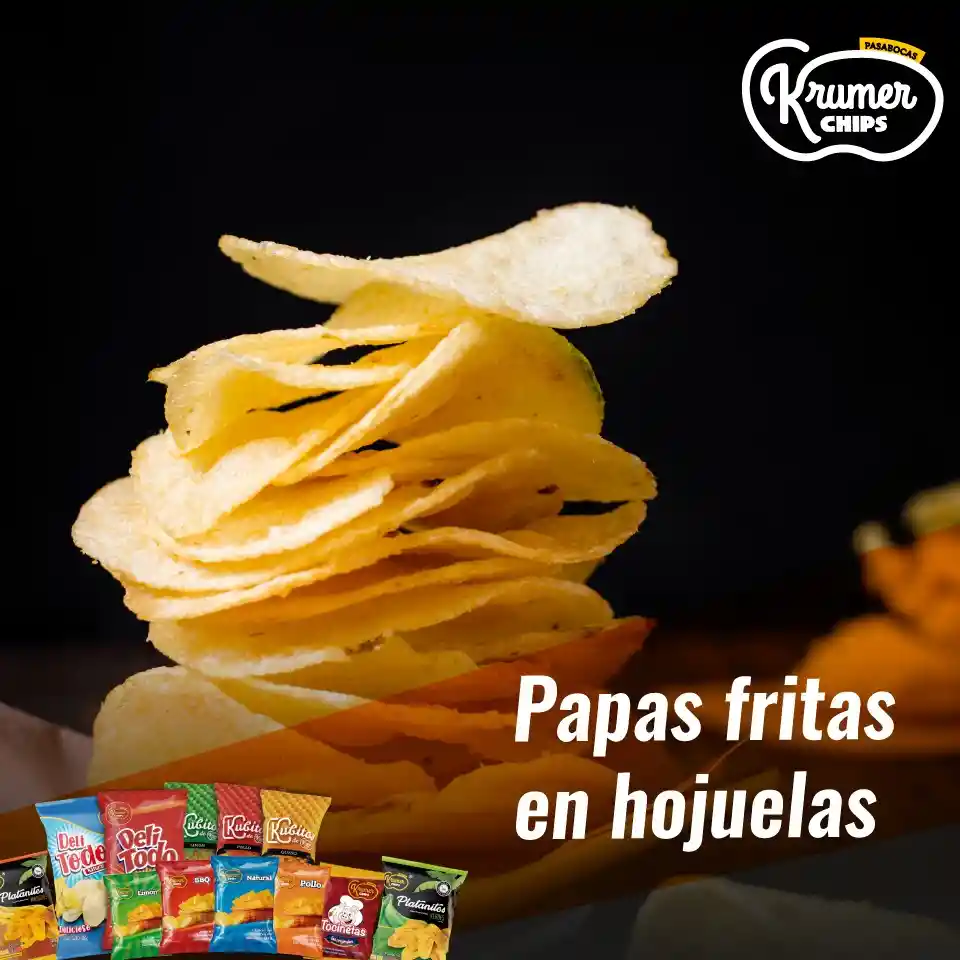 Papas Krumer Chips Surtidas X12