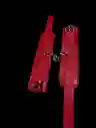 Esposas Peluche Tipo Cuero Rojo