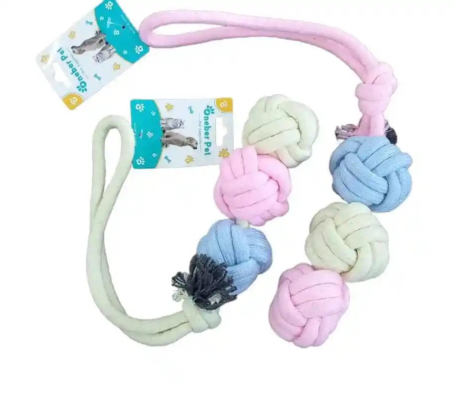 Regalo Juguete Cuerda 3 Pelotas Trenzadas