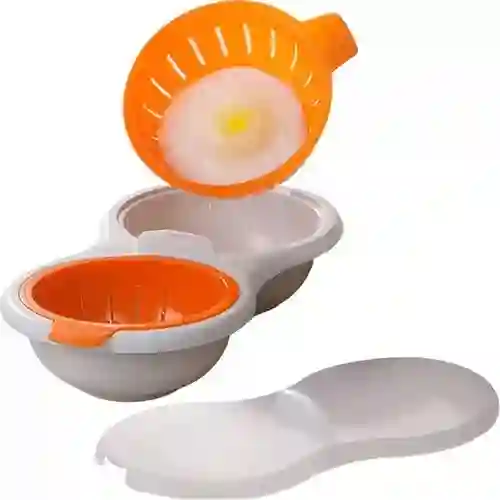 Cocedor De Huevos Para Microondas 2 Cavidades Cocinados
