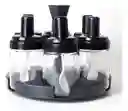 Condimentero Base Giratoria De Especias X6 Recipientes Cucharas
