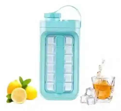 Botella Hielera Cubos Hielo Portatil Bebidas