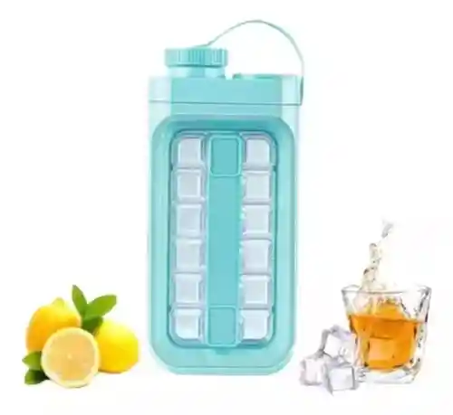 Botella Hielera Cubos Hielo Portatil Bebidas
