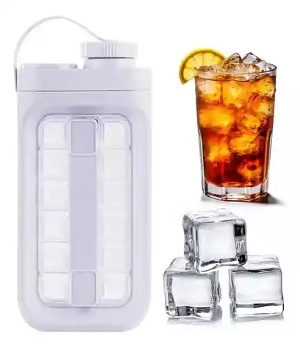 Botella Hielera Cubos Hielo Portatil Bebidas