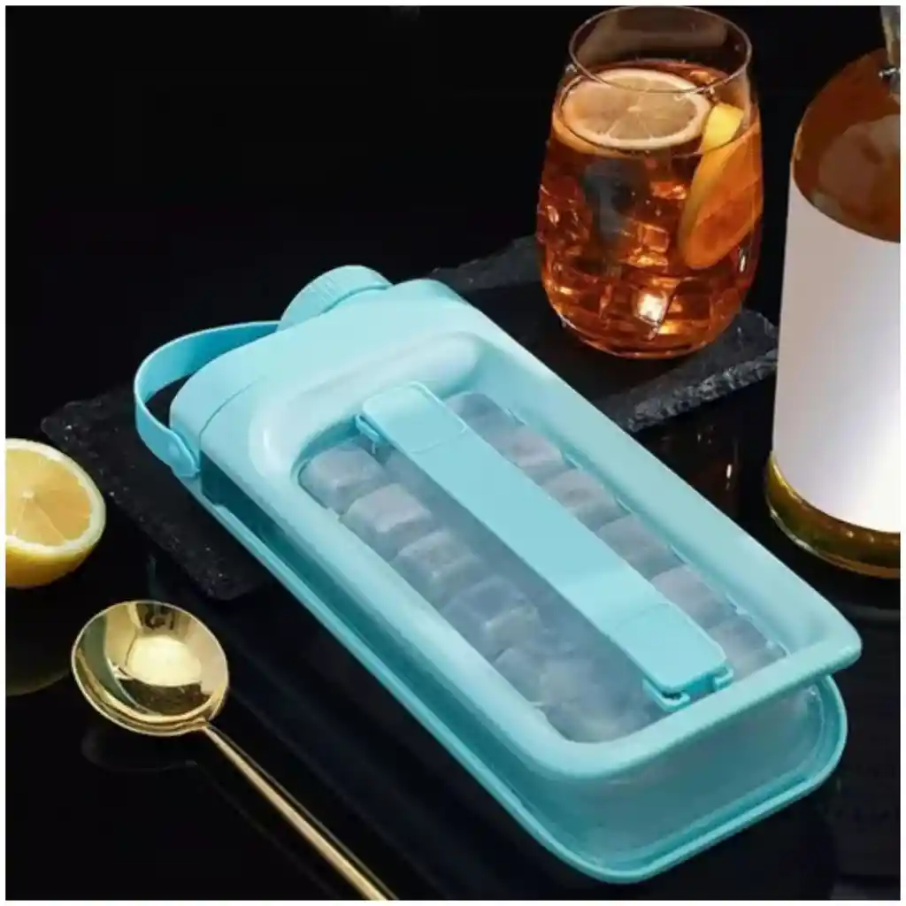 Botella Hielera Cubos Hielo Portatil Bebidas