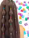 Chaquiras O Abrazaderas Metalicas Para El Cabello X 36 Plateada O Colores