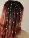 Chaquiras O Abrazaderas Metalicas Para El Cabello X 36 Plateada O Colores