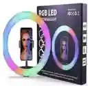 Aro De Luz 36cm Rbg Con Tripode Mj36
