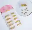 Chaquiras O Abrazaderas Metalicas Para El Cabello X 120doradas