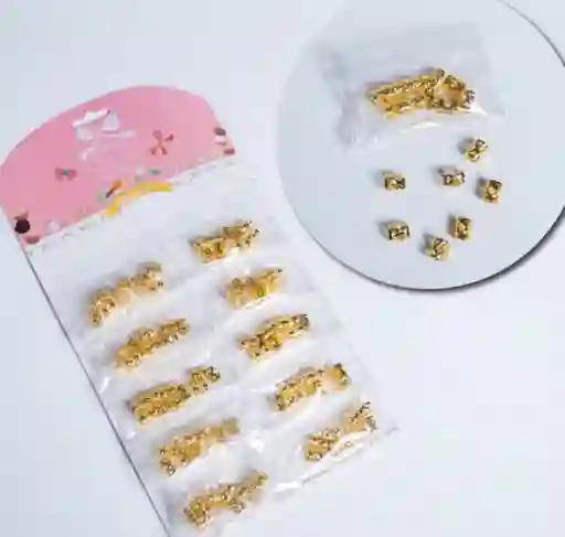 Chaquiras O Abrazaderas Metalicas Para El Cabello X 120doradas