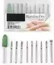 Estuche Completo De Puntas Manicure Ruso Para Drill Kit Profesional