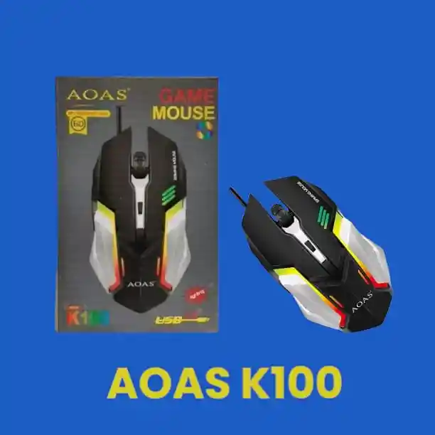 Mouse Gamer Aoas K100, Retroiluminado, Usb
