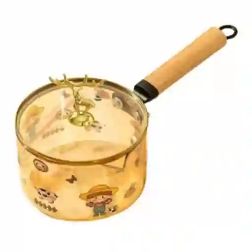 Olla De Vidrio Con Cabeza De Ciervo Pequeña