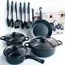 Set Sartenes 13pcs Negros