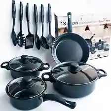 Set Sartenes 13pcs Negros