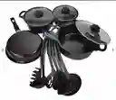 Set Sartenes 13pcs Negros