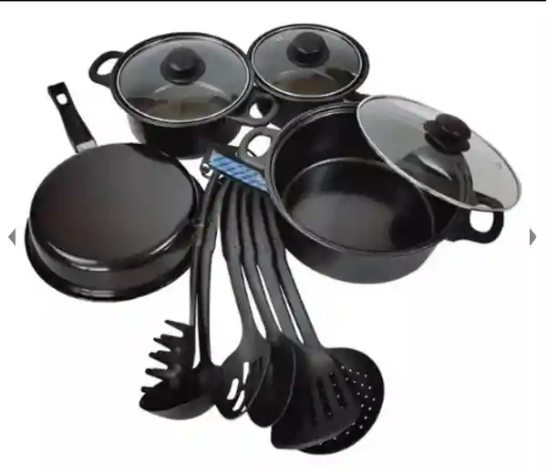 Set Sartenes 13pcs Negros