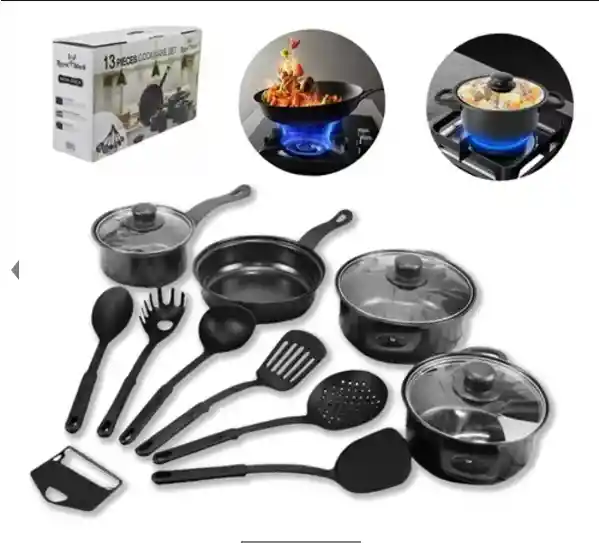 Set Sartenes 13pcs Negros