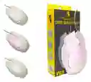 Mouse Aoas Gamer Ergonomico Alambrico Rgb Modelo V03 Color Blanco