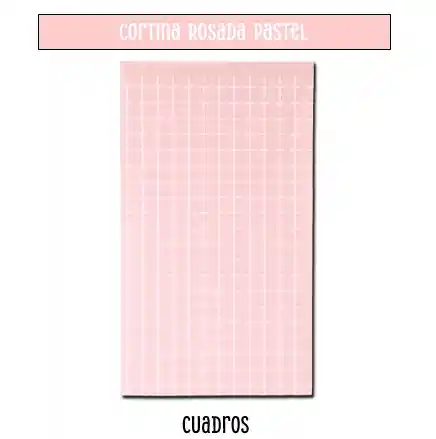 Cortina Rosado Pastel Cumpleaños O Baby Shower