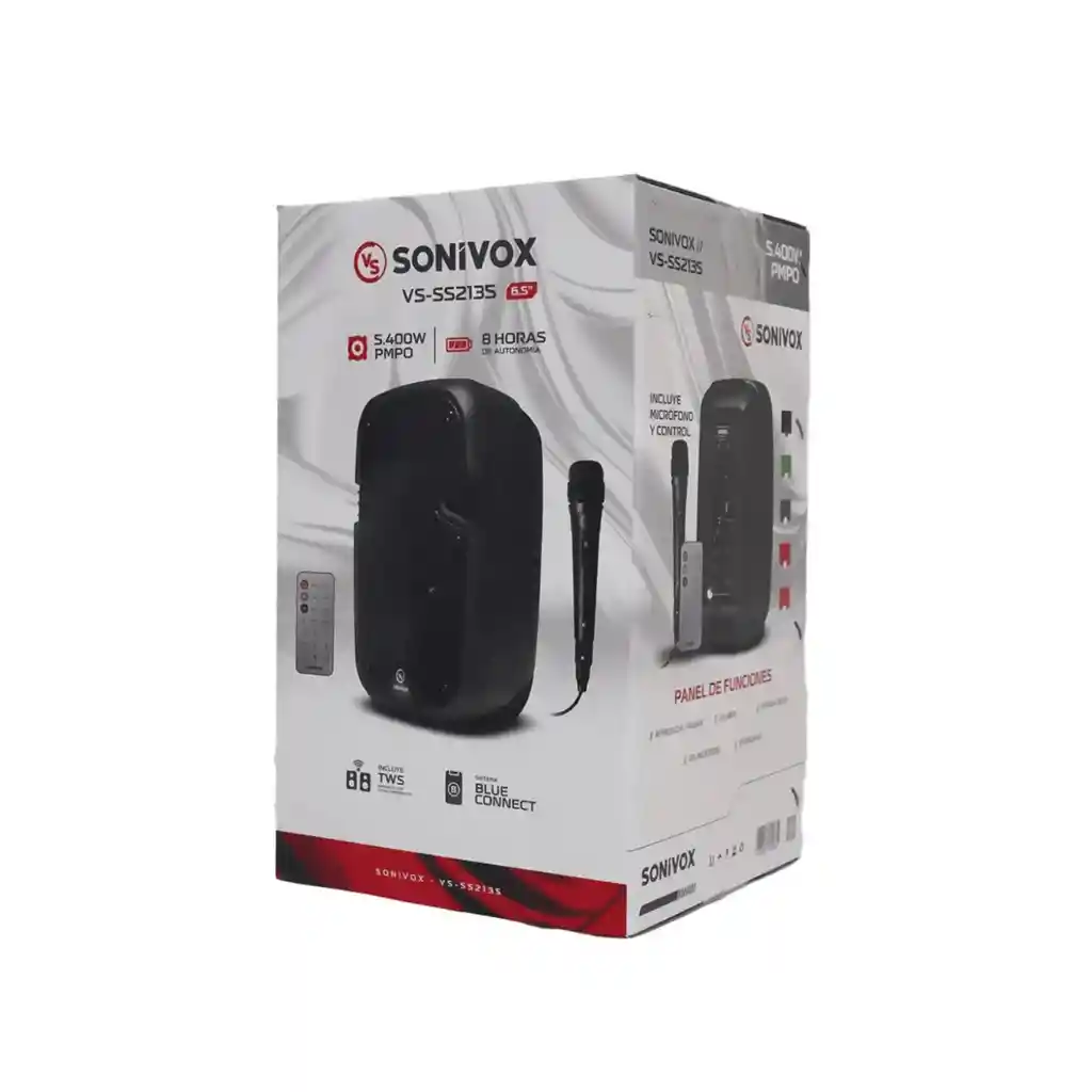 Cabina De Sonido 6.5" Pulgadas Sonivox Vs-ss2135 Negro