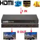 Splitter Hdmi 1 X 8 (1 Entrada 8 Pantallas) Ultra Hd
