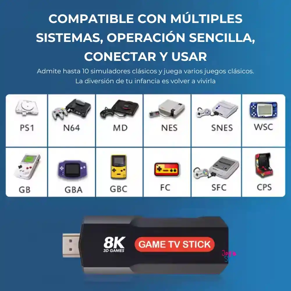 Consola Game Tv Stick Controles Juegos Convertidor Smart Tv