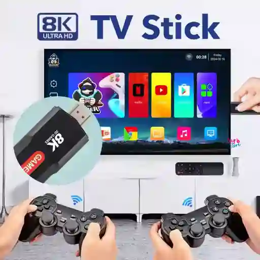 Consola Game Tv Stick Controles Juegos Convertidor Smart Tv