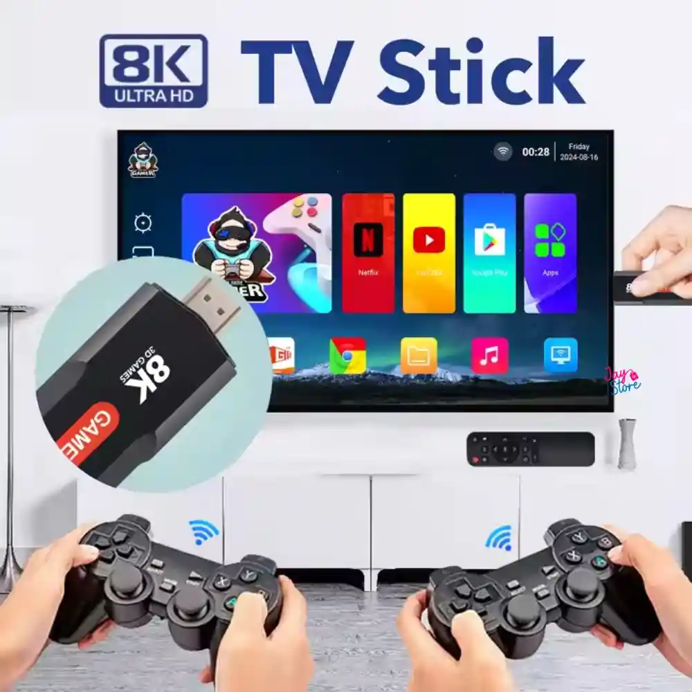 Consola Game Tv Stick Controles Juegos Convertidor Smart Tv