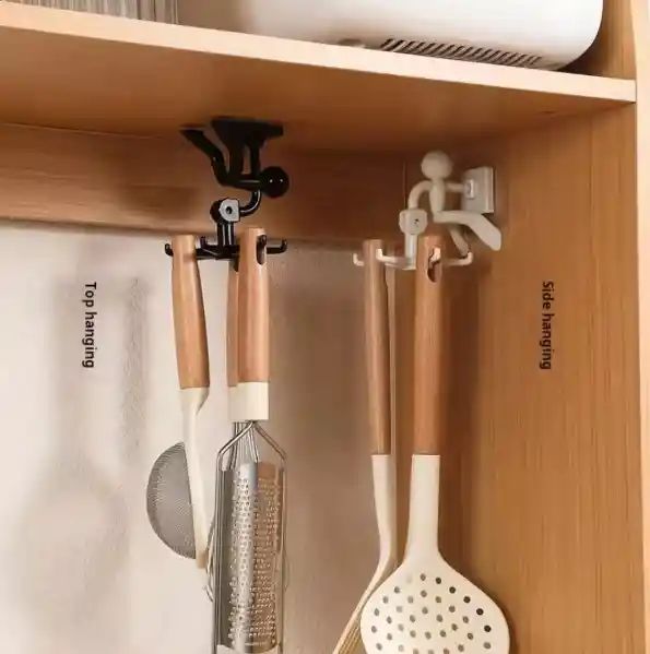 Gancho Colgador Adhesivo Hogar Utensilios Cocina Giratorio