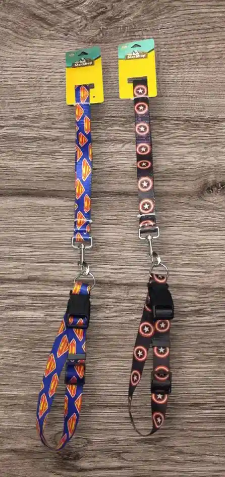 Collar + Correa Super Heroes Grande