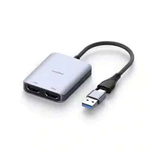 Adaptador Hagibis Usb 3,0 O Usb C A Hdmi Dual 1080p 60hz