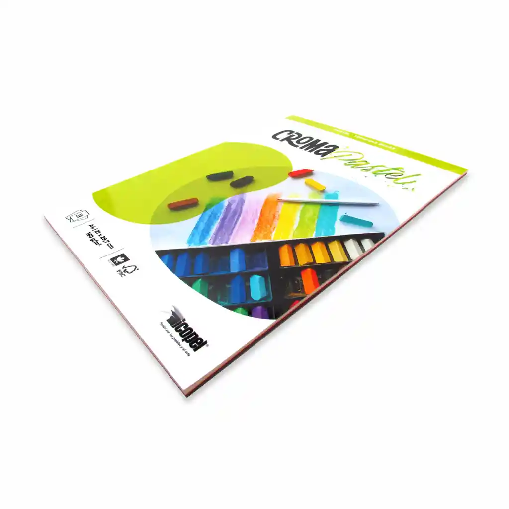 Block Croma Pastel 160 G A4 - 15 Hojas