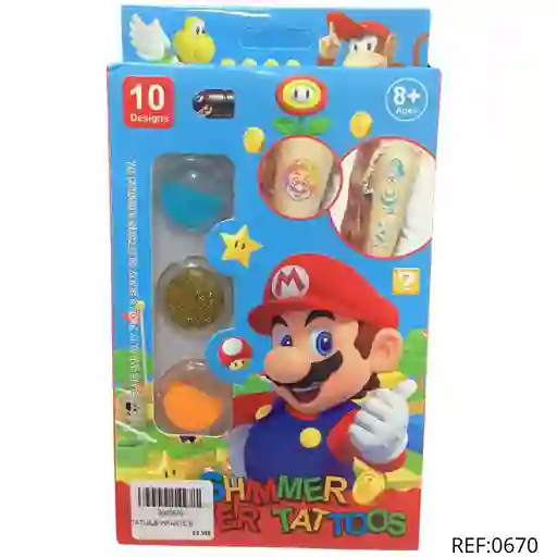Tatuaje Infantil Mario