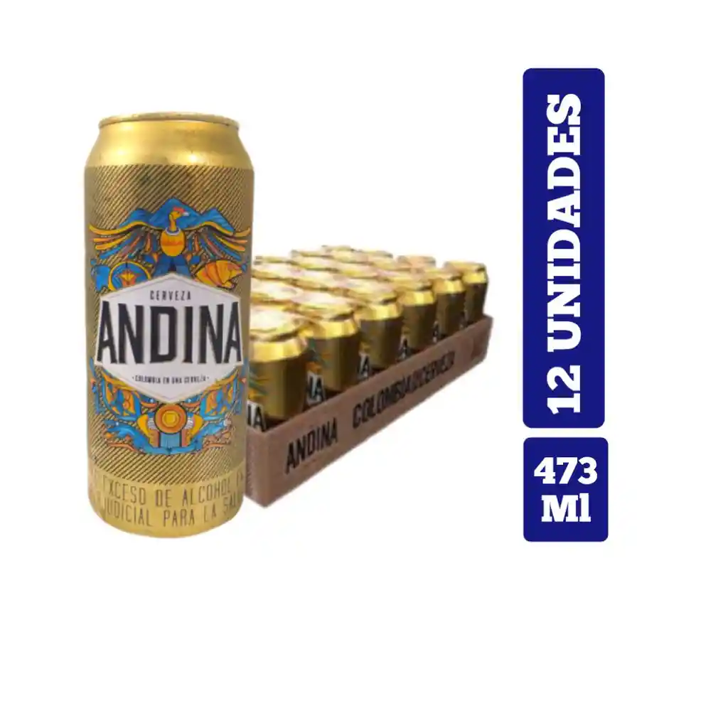 Andina Cerveza Latón X12 Unidades