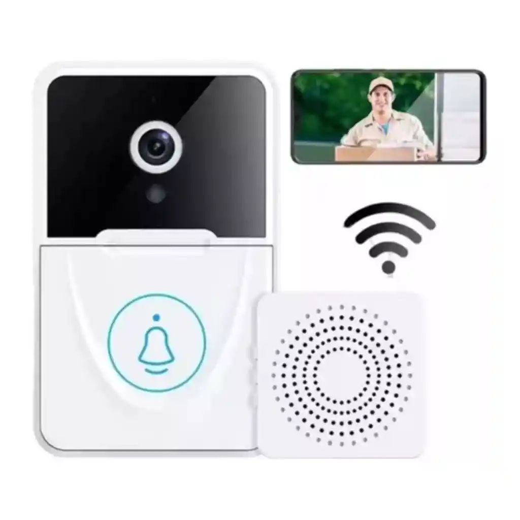 Timbre Con Camara Inteligente Intercomunicador Wifi Celular